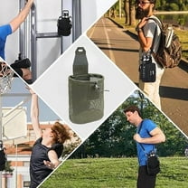 Nsxcdh Gear Mesh Dump Bag Large Capacity Release Waist Pack Compact Outdoor Organizer Utility Belt Pouch for Hiking Camping Equipment