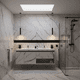 thumbnail image 3 of Gabinete De Baño Flotante con Doble Lavamanos y Monomando, Diseño Moderno., 3 of 6