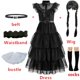 thumbnail image 3 of Vestidos de carnaval Miércoles Addams Disfraz de cosplay para niña 2023 Nuevos vestidos largos de noche de fiesta de malla para adolescentes 5 10 14 años, 3 of 5