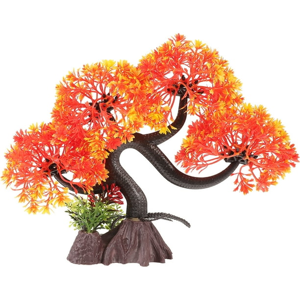 Modelo de árbol de simulación para paisajismo de peceras, decoración de peceras, decoración de acuarios