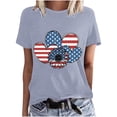 thumbnail image 1 of Blusas de Manga Corta para las Mujeres Divertido Impreso Cuello Redondo Tee, Vintage Humor Gráfico Blusas de Primavera para las Mujeres, 1 of 4