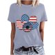 thumbnail image 1 of Blusas de Manga Corta para las Mujeres Divertido Impreso Cuello Redondo Tee, Vintage Humor Gráfico Blusas de Primavera para las Mujeres, 1 of 4