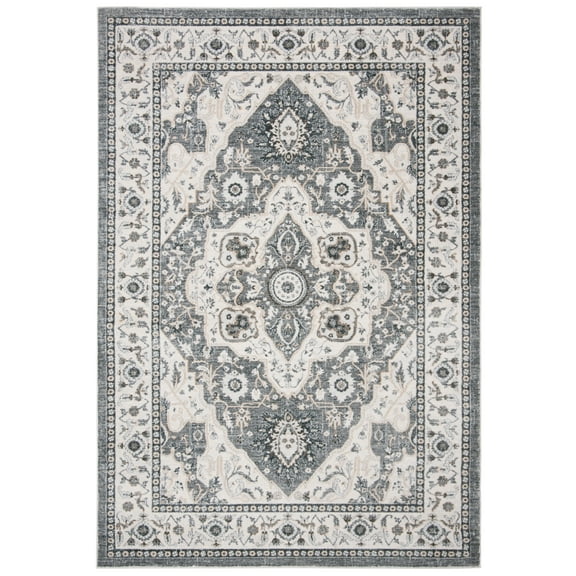 SAFAVIEH Isabella Patrick Oriental Area Rug, Grey/Cream, 10' x 14'
