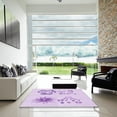 thumbnail image 7 of Ahgly Company Machine Washable Indoor Square Transitional Heliotrope Purple Area Rugs, 4' Square, 7 of 7