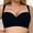 Black BK42D, variant on YLOMAY Women's Bras Women Underwear Push up Gathered Bras Solid Color Stylish Brassiere Lady Plus Size Daily Wear Beige 36D