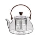 thumbnail image 2 of Tetera de vidrio Tetera de vidrio Hervidor de 1 l Hervidor de té para estufa Tetera de hojas sueltas para cocina Casa de té Barbacoa Camping, 2 of 9