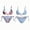 Blue, variant on 4th of July Swimsuits for Women - Reversible Independence Day Print Two Piece Tie Side Bikini - Swimsuit for Women for BBQ,Gray S