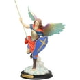 thumbnail image 4 of Catholic Colorful Archangel Saint Michael With Javelin Spear Shield Statue 10"H, 4 of 8