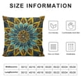 thumbnail image 6 of Acheng  Retro Floral Mandala Compass Medallion Bohemian Pillow Covers Boho Decor Hippie Throw Pillows Decorative for Sofa Couch 2pcs White, 6 of 6