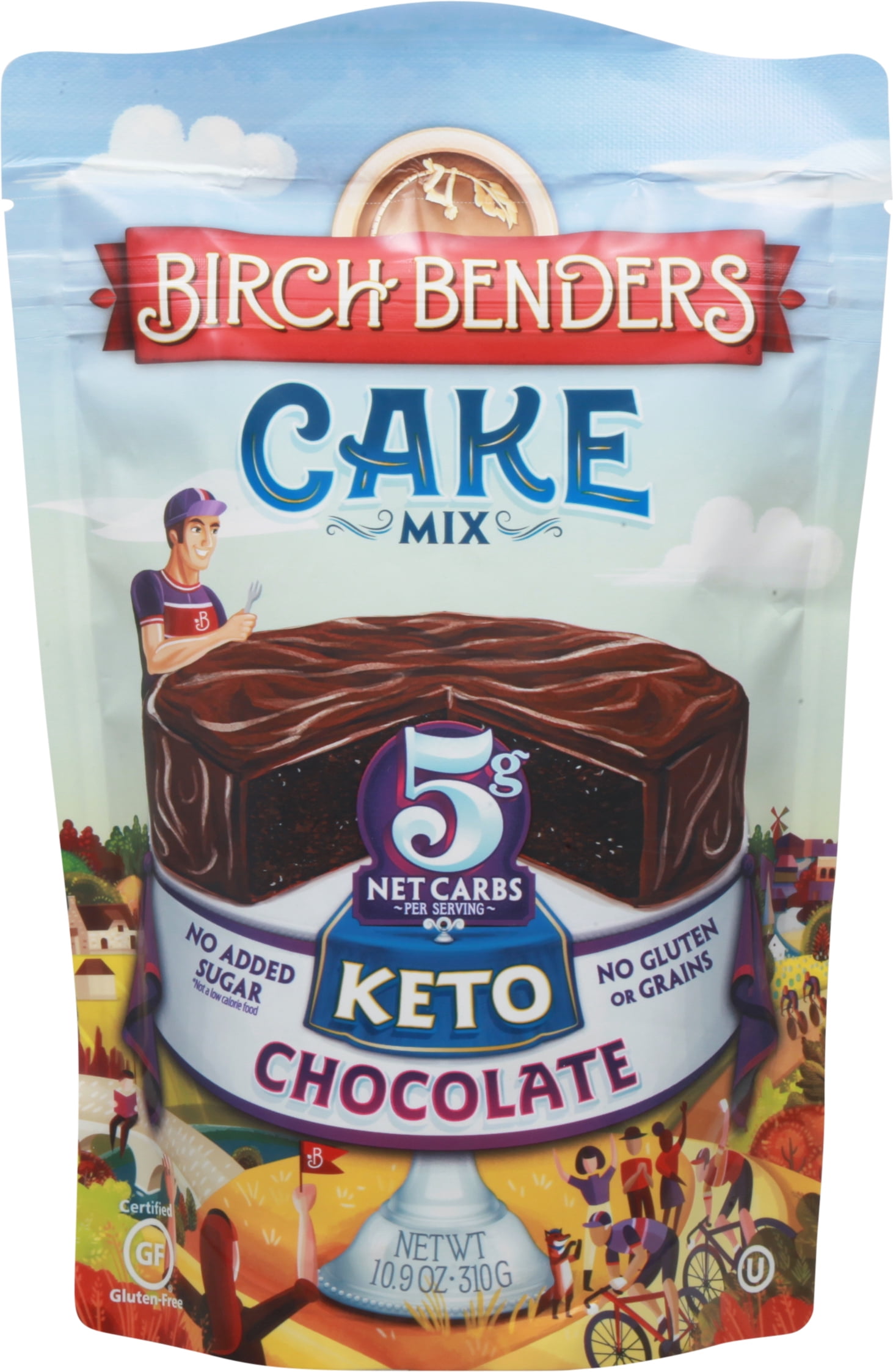 Birch Benders Keto Chocolate Cake Mix, 10.9oz Bag