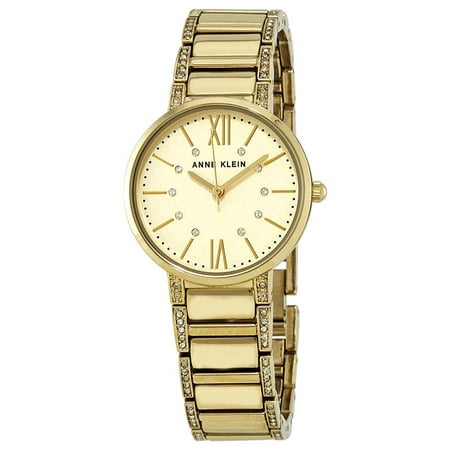 Anne Klein Crystal Champagne Dial Ladies Watch AK/3200CHGB