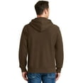 thumbnail image 2 of Sport-Tek F282 Mens Super Heavyweight Full-Zip Hooded Sweatshirt, Brown - Small, 2 of 6