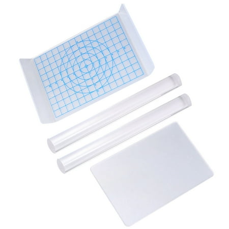 

1 Set of 4PCS Handmade Clay DIY Tools Acrylic Clay Tool Acrylic Clay Roller Board Kit Essential Modelling Clay Tools for Home Studio (1PC U-shaped Style+1PC Style+2PCS Solid Acrylic Rod Transparent)
