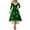 Dark Green, variant on Women Christmas Outfit Elegant Holiday Party Dress For Festive Dinner Evening Gala Celebration Comfortable Flowy Design Green L