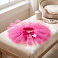 thumbnail image 5 of Pet Tutu Skirt Sparkle Mesh Dog Party Dress with Adjustable Tie for Holiday Cosplay and Festivals Hot Pink L, 5 of 9