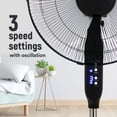thumbnail image 4 of Craig TH6069, ventilador de pie oscilante de 16 pulgadas con control remoto, cabezal oscilante de 90 grados, altura e inclinación ajustables, perfecto para dormitorio, oficina y cualquier habitación d, 4 of 5