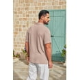 thumbnail image 4 of COOFANDY Men's Casual Polo Shirts Old Money Short Sleeve Casual Button Polo T-Shirt Summer Collared Golf Shirt, 4 of 6