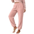 thumbnail image 5 of Kezqiaxn Pajama Pants Women Fashion Fleece Elastic Waist Stretch Lounge Pants Winter Pj Pants Womens Clothes 2026 Pink XL, 5 of 8