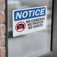 thumbnail image 4 of (2 Pack) No Cameras No Photos No Videos Sign, 4 of 7