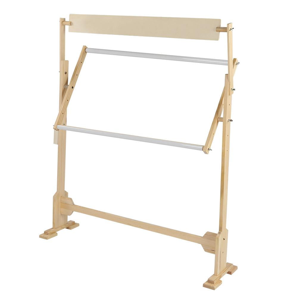 Higoodz Cross Stitch Frame, Large Size Embroidery Stand Adjustable Wood Frame For Cross Stitch