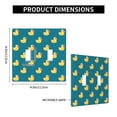 thumbnail image 2 of 2 Gang Double Toggle Wall Plate Light Switch Cover Wallplate - yellow duck rubber ducks, 2 of 5
