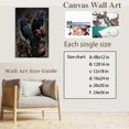 thumbnail image 2 of HFDF Academic Wall Art - Black Crow & Roses Poster Gothic Halloween Room Decor - Raven Couple Dark Forest Canvas Prt - Cottagecore Home Decor for Bedroom & Dorm - 16x20inch Framed, 2 of 6