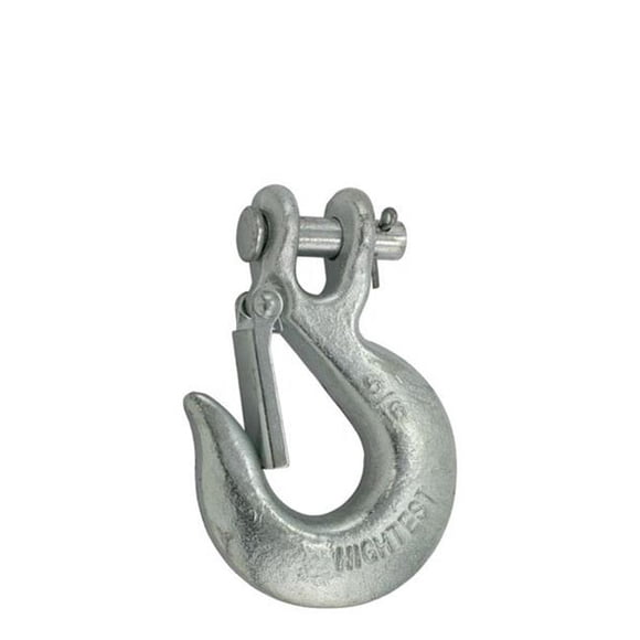TC International 32407 0.5 in. G40 Clevis Safety Hook with Safety Latch - Pack of 2