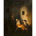 thumbnail image 3 of Carl Pischinger 15x18 Black Modern Framed Museum Art Print Titled - Three Dogs in a Meat Chamber (1861), 3 of 5
