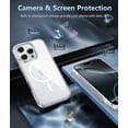 thumbnail image 5 of for iPhone 16 Pro-Max Case: Magnetic Military Grade Drop Protection Anti Yellowing Cell Phone Cover - Rugged Shockproof Protective Bumper Transparent Cases(Clear),Clear, 5 of 5