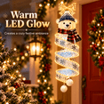 thumbnail image 4 of Diceymbol 9.84 in Polar Bear Christmas Magic Spiral Hanging LED Light Collection, Warm LED Glow Vertical Holiday Decor for Porch Doorway Window Covered Patio, 4 of 10