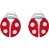 Personalized Keepsake Kids' Ladybug Sterling Silver Stud Earrings