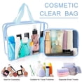 thumbnail image 2 of Set de bolsas de maquillaje APREUTY, PVC transparente, aprobado por la TSA, 6 unidades, 2 of 9