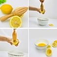 thumbnail image 7 of Manual Beech Lemon Squeezer – Lacquerless Solid Wood Citrus Juicer for Kitchen, Baking, and Cooking Supplies, Handheld Log Style Lemon and Lime Juice Extraction Tool, 7 of 7