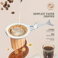 thumbnail image 2 of FLINT - Coffee Dripper Filter Stainless Steel Drip Stand Portable Travel Single Brew Us, 2 of 6