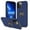 Navy Blue, variant on Ring Holder/Stand Dual layer Hybrid Case for iPhone 15/15 Plus/15 Pro/15 Pro Max