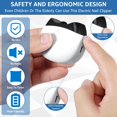 thumbnail image 4 of MTFun Automatic Nail Clipper with LED Light 300mAh Rechargeable Electric Nail Clippers 2 Speeds Electric Nail Trimmer Safety Electric Fingernail Cutter Portable Nail Scraps Storage, 4 of 6