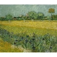 thumbnail image 3 of van Gogh, Vincent 13x12 Black Modern Framed Museum Art Print Titled - Field with flowers near Arles, 3 of 5
