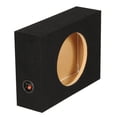 thumbnail image 1 of QPower Shallow Single 10" Sealed Truck Subwoofer Speaker Box, 18" x 13" x 5.25", 1 of 9