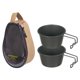 thumbnail image 4 of Cuenco de acero inoxidable para exteriores, vajilla para Picnic con bolsa de almacenamiento, taza portátil para acampar para , viaje, cocina, Macarena Cuenco al aire libre, 4 of 8