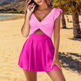 thumbnail image 2 of Cathalem Womens One Piece Swimsuits Athletic Women's One Piece Swimsuit Tummy Control Bathing Suit Sporty Swimwear(Pink,M), 2 of 5
