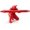 red, variant on 3D Printed Ninja Pen Holder - Cool Ninja Figurine Pen Stand, Decorative Desk Organizer for Office & Home (red)