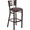 Mahogany Wood Back/Burgundy Vinyl Seat/Black Metal Frame, variant on Flash Furniture HERCULES Series Black Slat Back Metal Restaurant Barstool - Walnut Wood Back & Seat