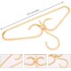 thumbnail image 3 of Piezas de percha de ratán, percha de ropa de ratán natural tejida a mano con 3 ganchos para decoración de tienda de ropa de vestir, 40x20 cm, 3 of 4