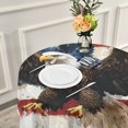 thumbnail image 6 of Qxltty American Patriotic Faith Round Tablecloth 60 Inch Dia Washable Table Cover with Dust-Proof Wrinkle Resistant for Restaurant Picnic Indoor and Outdoor Dining, 6 of 8
