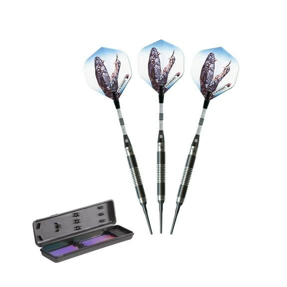 Elkadart Black Mamba 80% Tungsten Professional Soft Tip Dart Set, 14 Grams