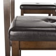 thumbnail image 5 of SAFAVIEH Billy Solid Contemporary 5-Piece Wood Pub Set, Dark Brown, 5 of 8