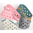 thumbnail image 5 of Anyoifax Cesta de almacenamiento de plástico portátil para ducha con asa, organizador para baño, despensa, cocina, dormitorio universitario, garaje, color rosa, 5 of 5