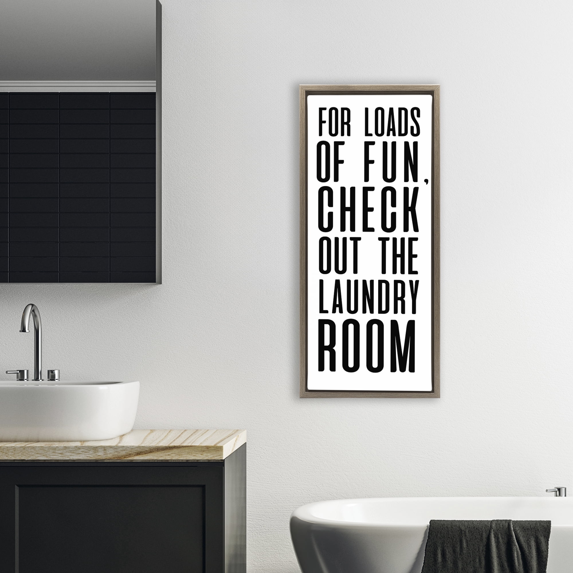 Stupell Industries For Loads Of Fun Brown Framed Floater Canvas Wall Art, design by SD Graphics Studio