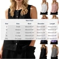 thumbnail image 3 of Fewfanhot Womens Spring Tops Tank Tops Solid Button Crewneck Sleeveless Summer Tops Loose Fit, 3 of 7
