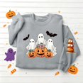 thumbnail image 5 of DIOAZUD Womens Halloween Sweatshirts Funny Ghost Graphic Pullovers Stretch Going Out Round Neck Long Sleeve Sweater Tops Halloween Costumes, 5 of 5